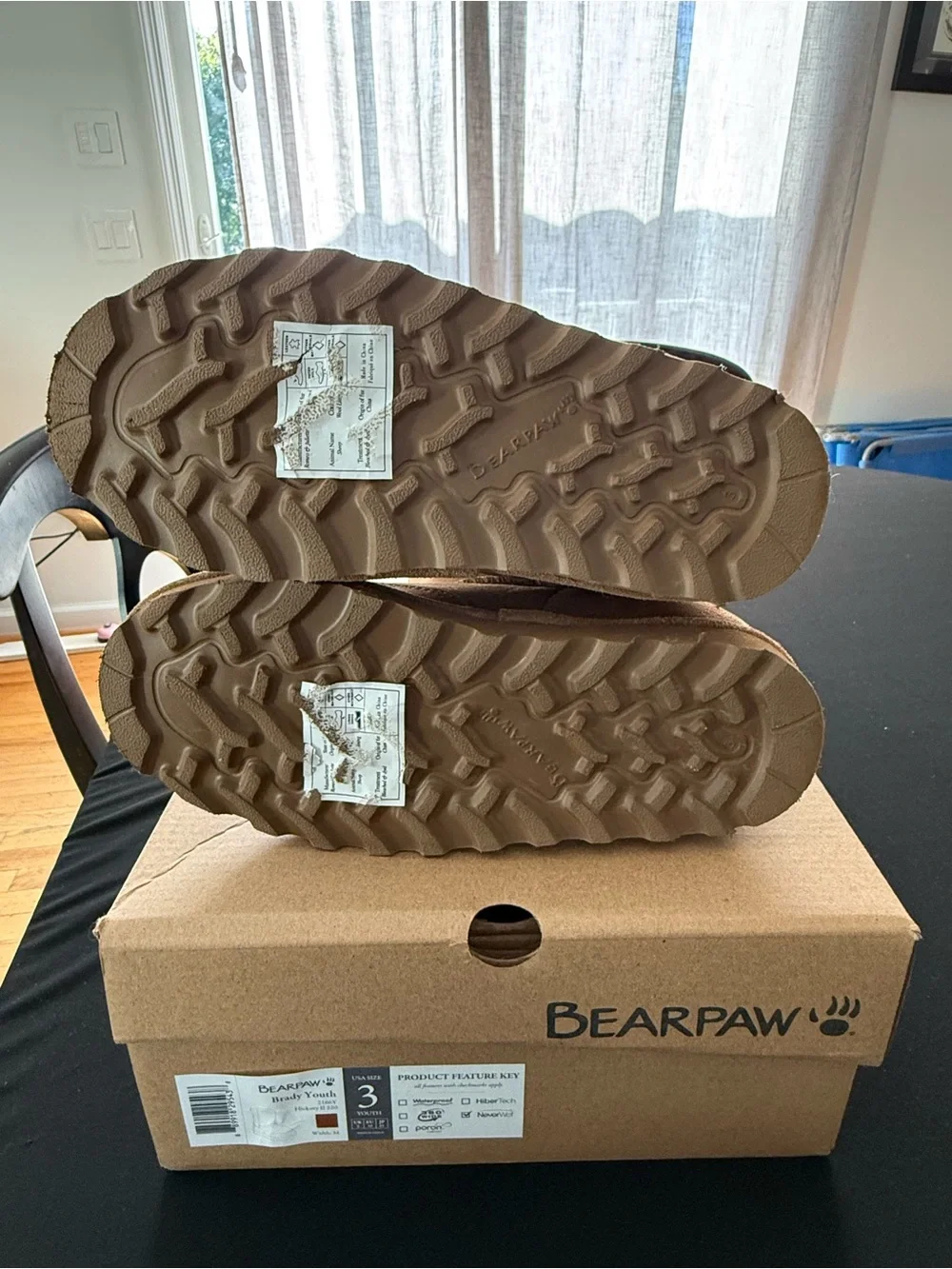 BearPaw Kids Short Suede Boots in Hickory Brown